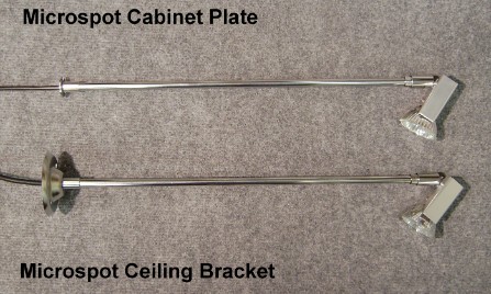 Microspot Cabinet Plate & Ceiling Bracket