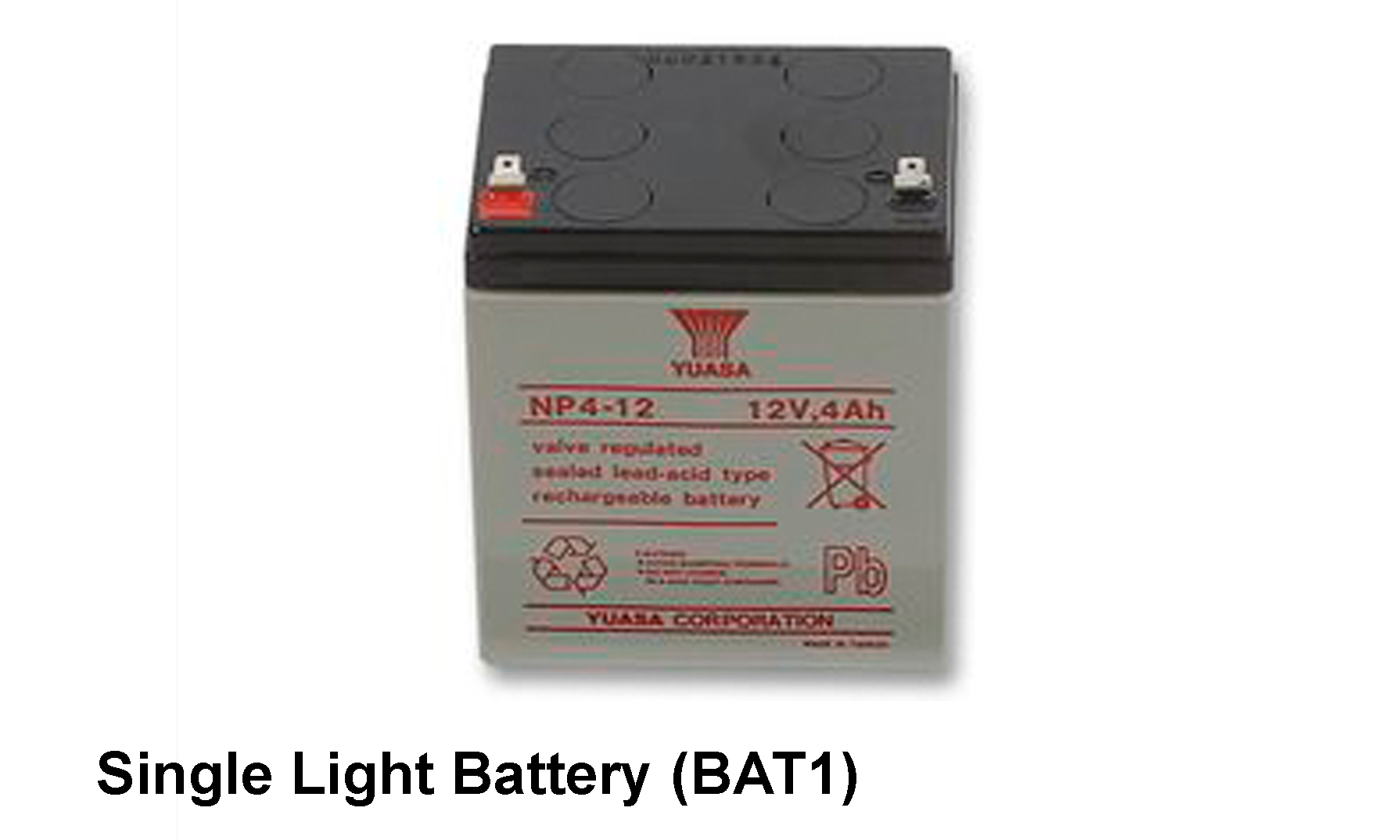 Single Light Battery