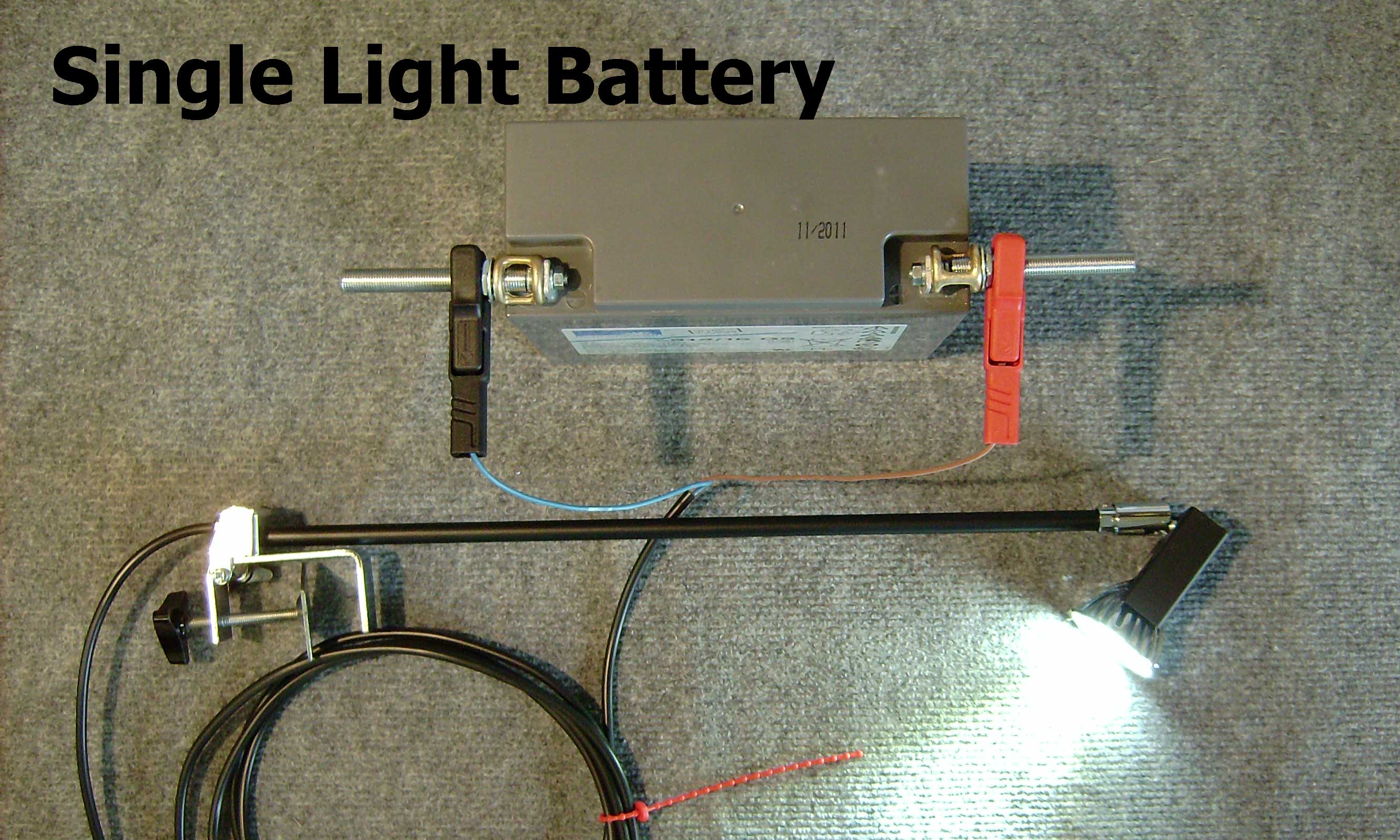 Single Light Battery Kit