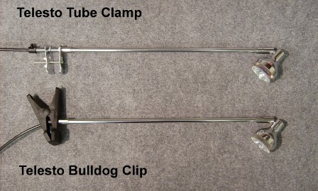 Telesto Tube Clamp and Bulldog Clip